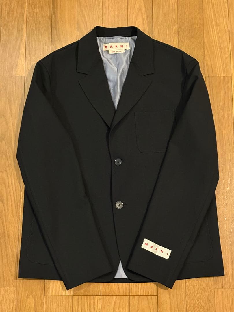 自*緑様 新品［MARNI］ マルニ テーラードジャケット ブラック 46サイズ