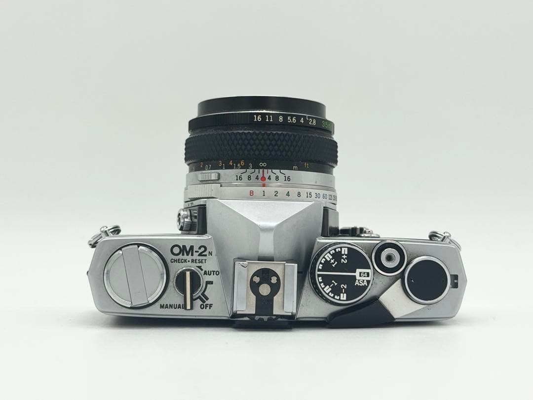 【整備品】OLYMPUS OM-2N フィルムカメラ動作確認済み　広角レンズ