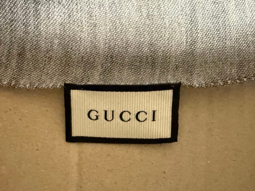 GUCCI GG柄 ストール 大判 グレー
