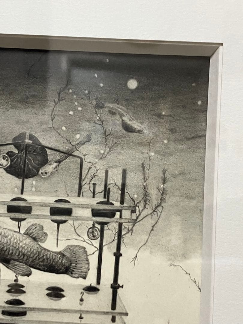 世界に一つの絵画　河内良介「カダヤシ」鉛筆画(2022年)