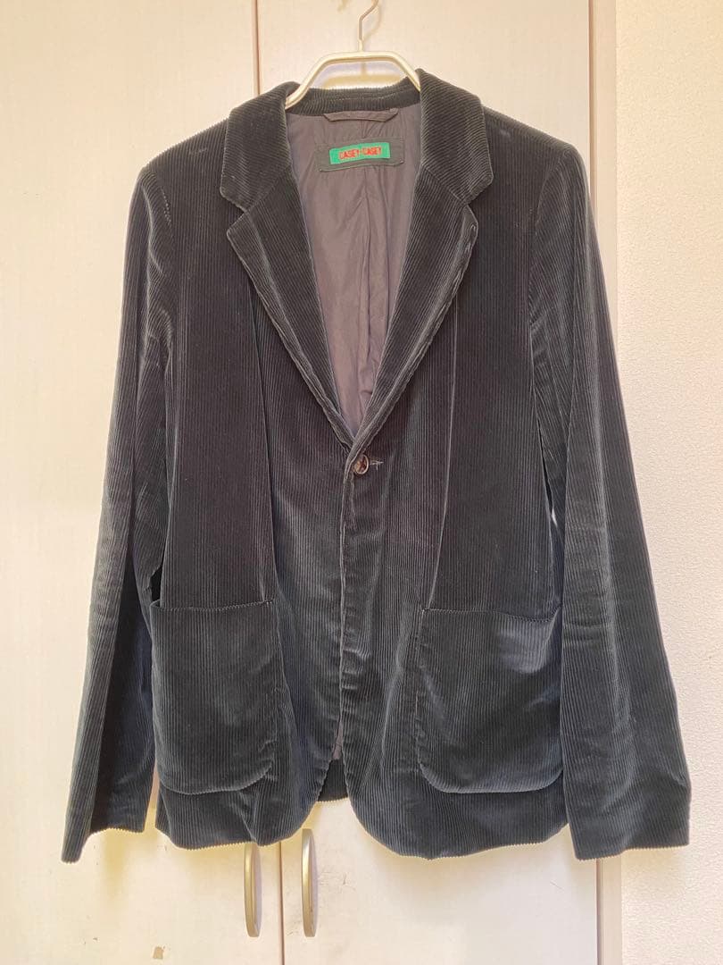 CASEY CASEY コットンコーデュロイジャケット 黒　Mサイズ