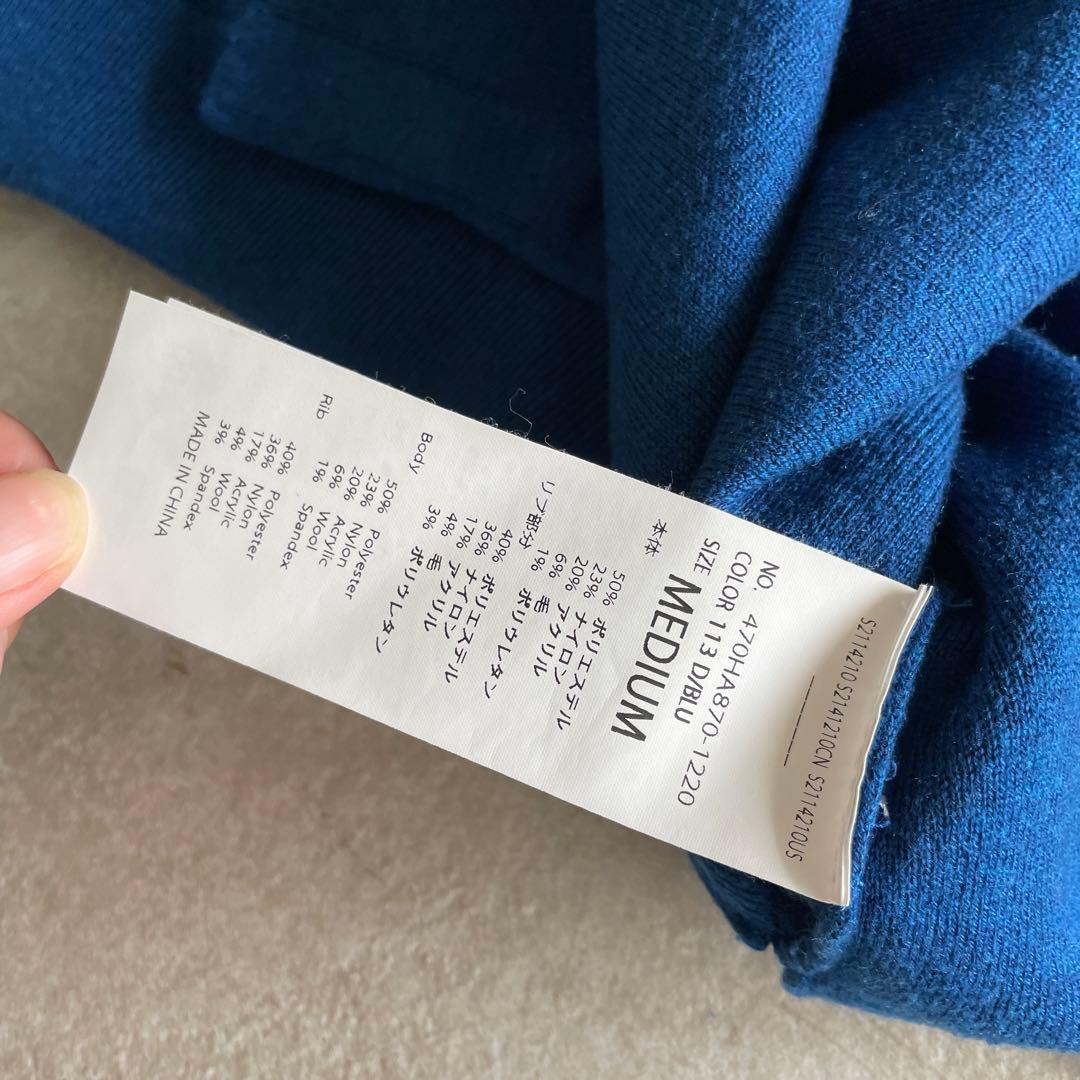 オーバーサイズベスト　ナゴンスタンス　ネイビーブルー