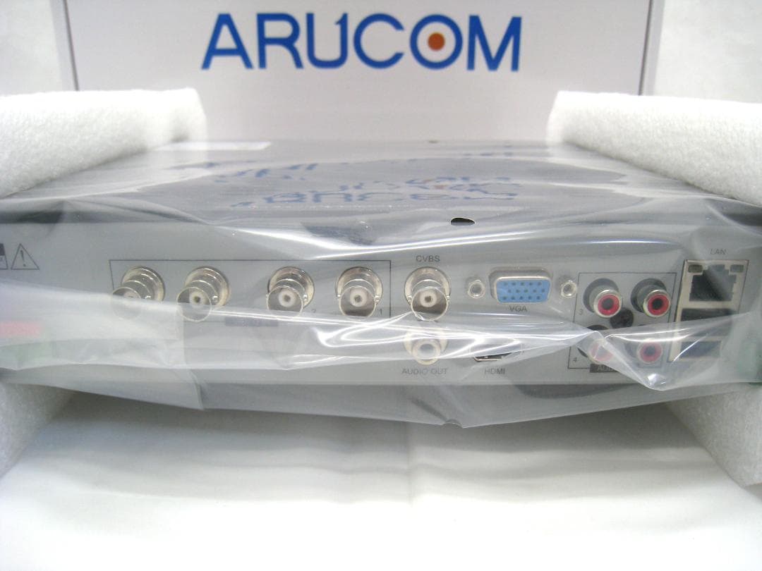 【未使用品】500万画素対応 4ch デジタルレコーダー 4TB アルコム