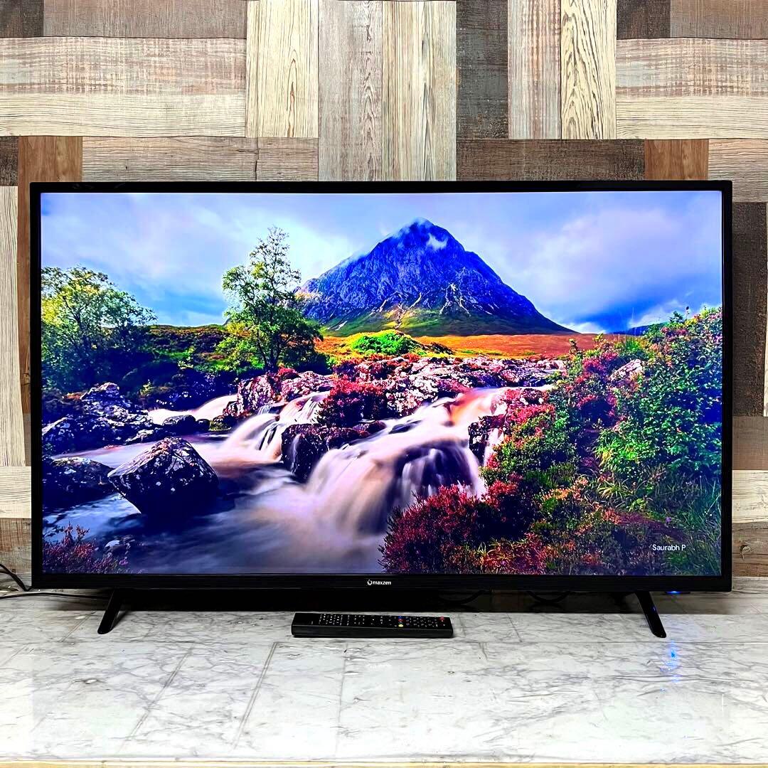 アラさん全国送料込4年前購入マクスゼン43型4KTV裏番組録画ゲームモード