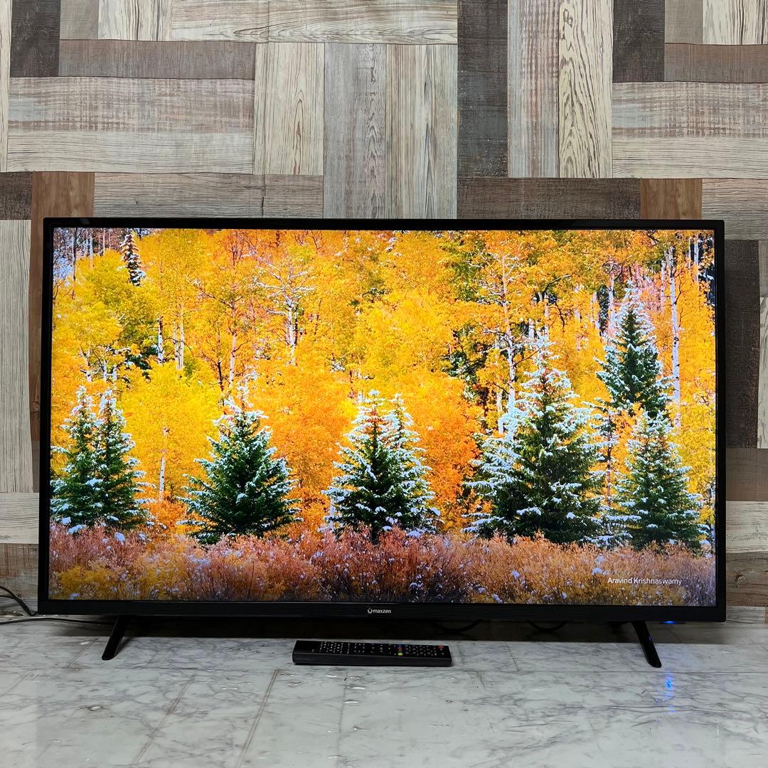 アラさん全国送料込4年前購入マクスゼン43型4KTV裏番組録画ゲームモード