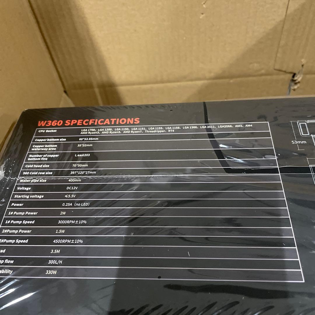 AsiaHorse 雙泵 360 簡易水冷 CPUクーラー WK-A360