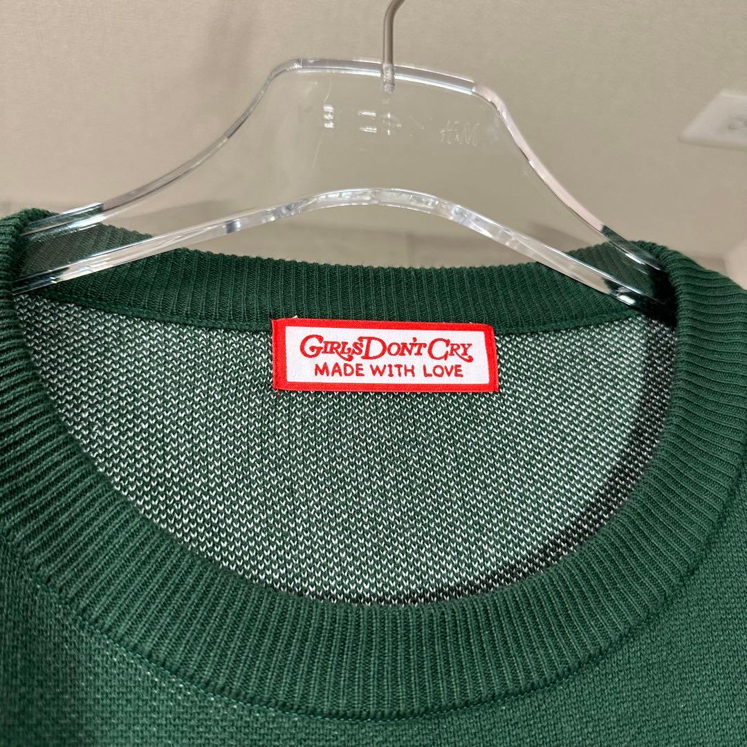 【美品】Girls Don't Cry Angel Knit グリーン M