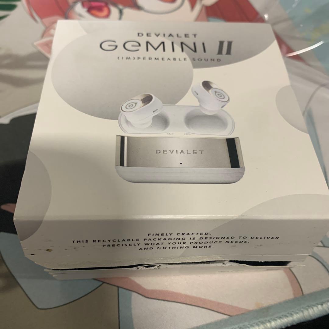 DEVIALET Gemini II ワイヤレスイヤホン ホワイト