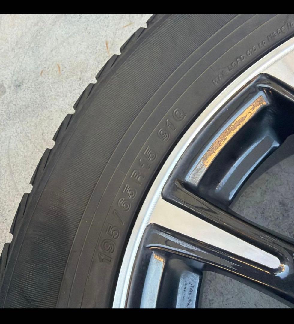 195/65R15 スタッドレスタイヤセット　8割溝残