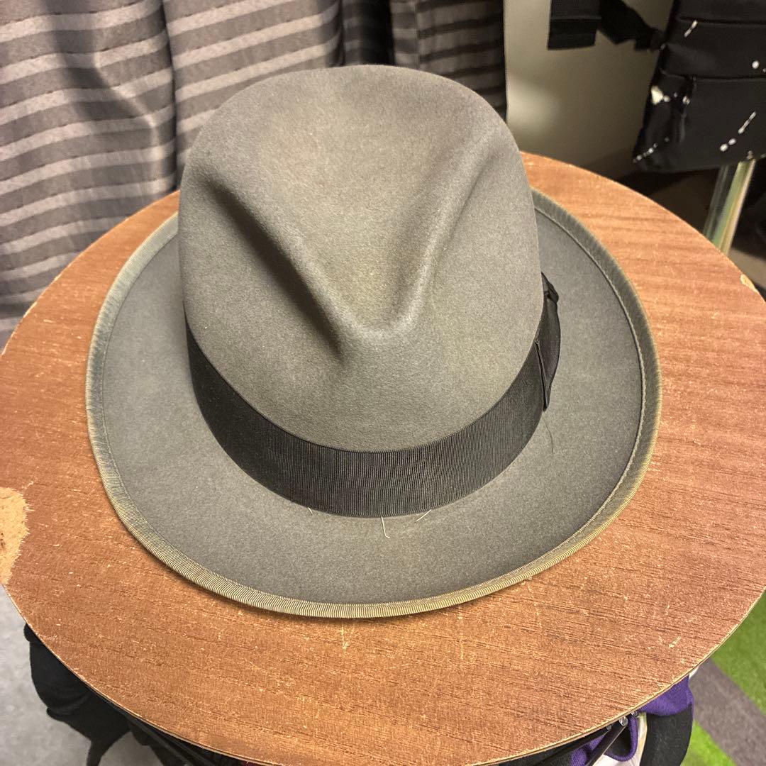 STETSON グレー ヴィンテージフェルト ハット