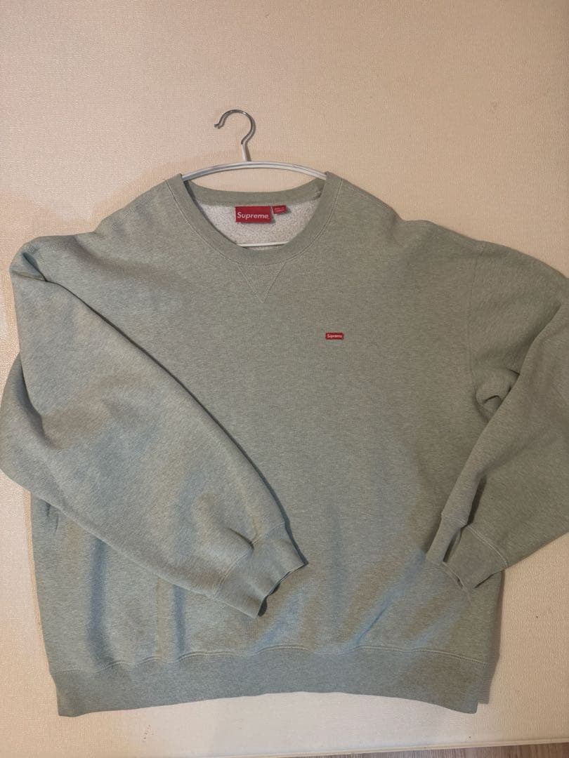 Supreme Small Box Logo Crewneck XL グレー