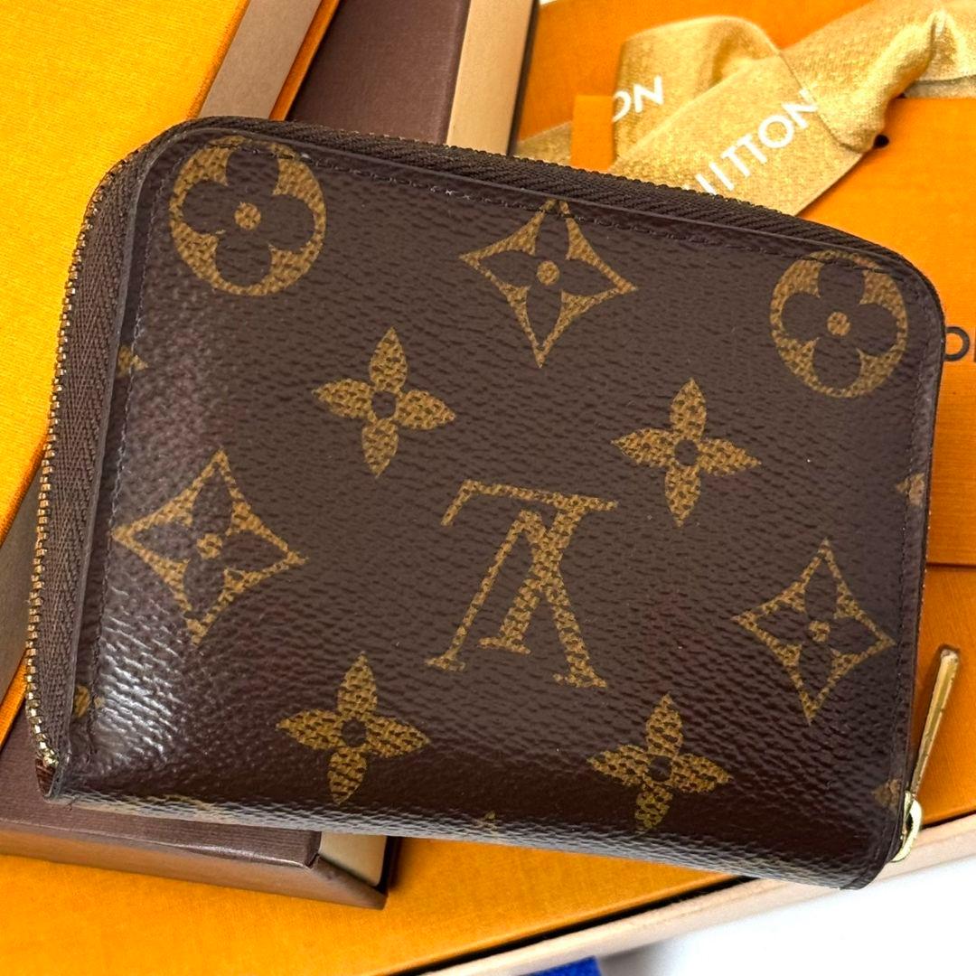 良品 ルイヴィトン モノグラム ジッピーパース 財布 小銭 ラウンドジップ