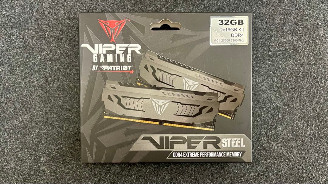 PATRIOT VIPER STEEL 32GB DDR4 メモリー
