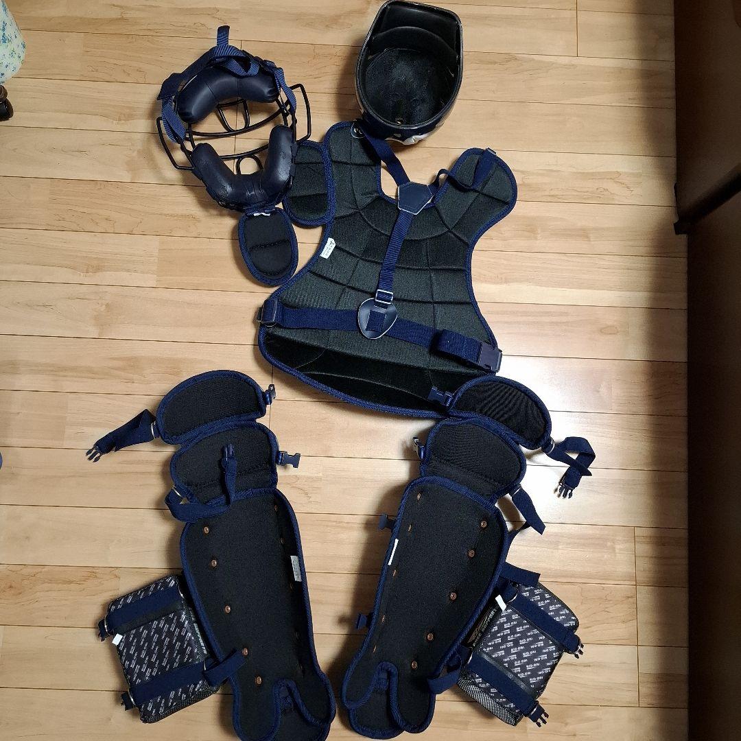 ZETT JSBB キャッチャー防具フルセット　ニークッション付き(一般軟式)