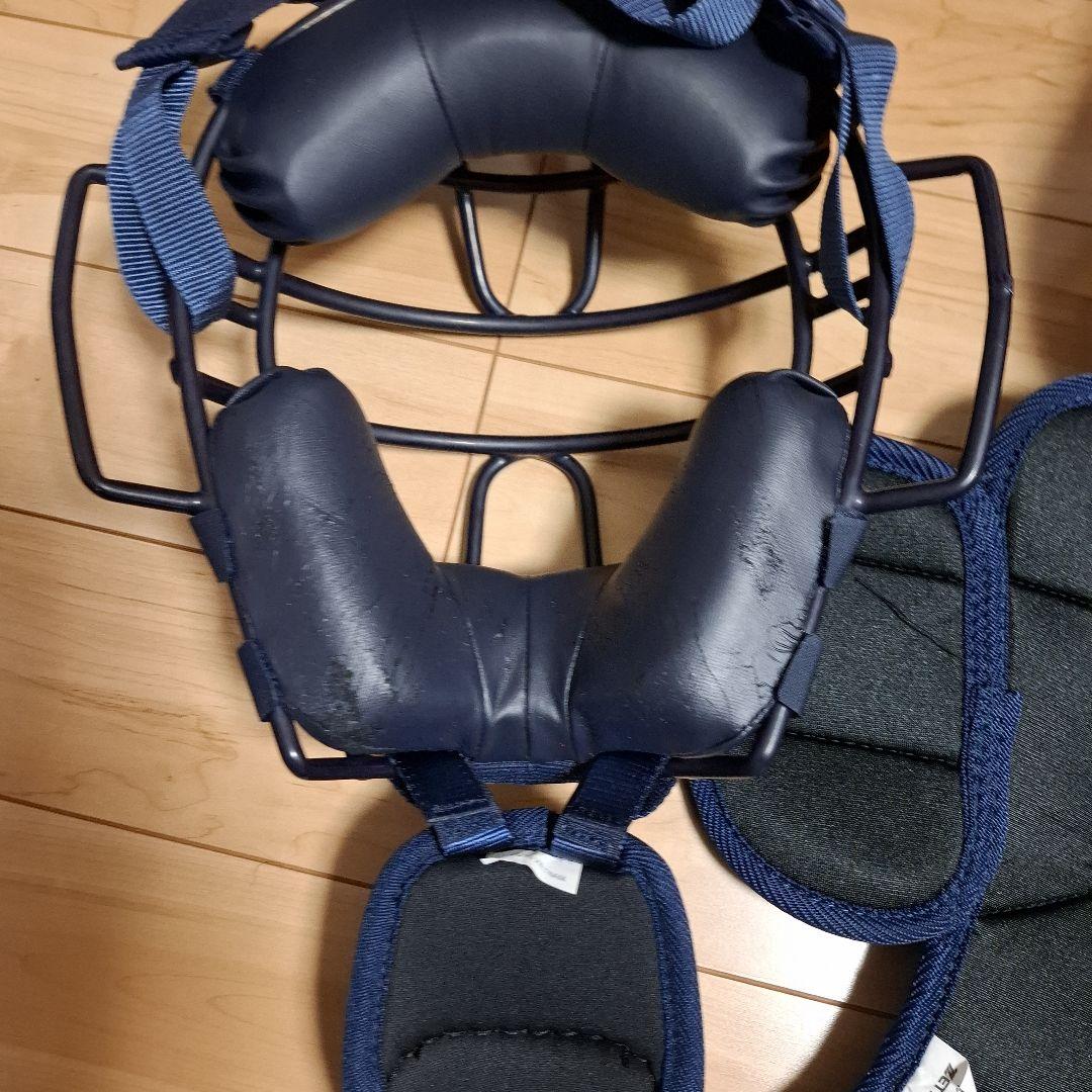 ZETT JSBB キャッチャー防具フルセット　ニークッション付き(一般軟式)