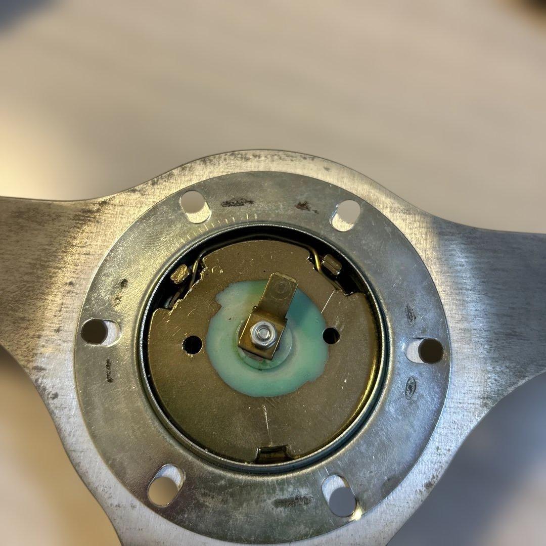 旧車　ウッドステアリング　イズミ　直径約35.5パイ