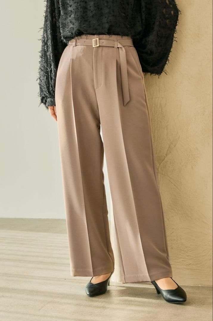 LEPSIM Wクロスストレッチダブルジャケット/ワイドパンツ