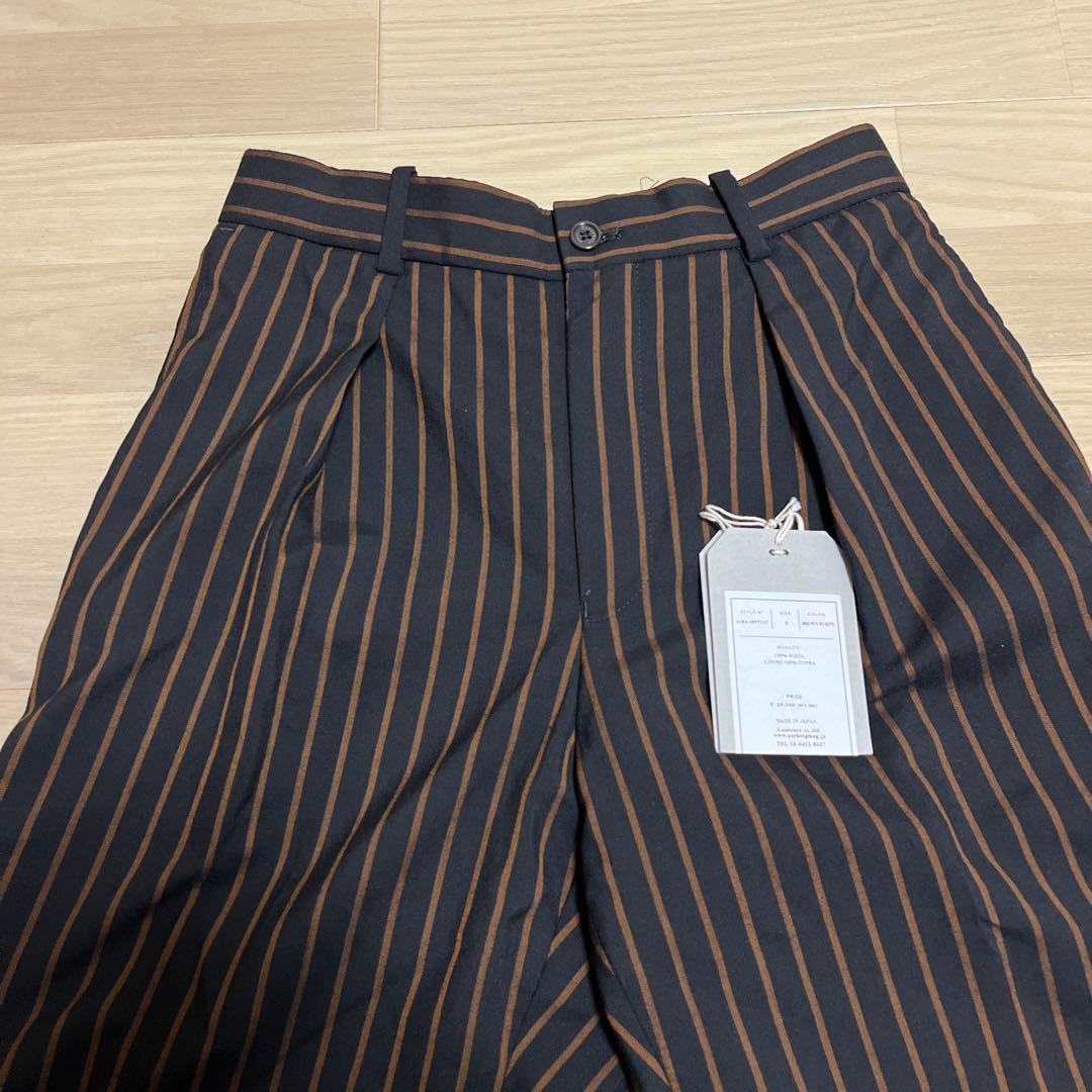 MARKAWARE オーガニックウールトロピカル　ブラウンストライプ