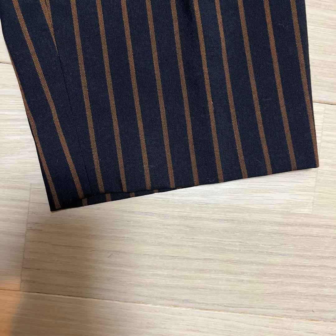 MARKAWARE オーガニックウールトロピカル　ブラウンストライプ