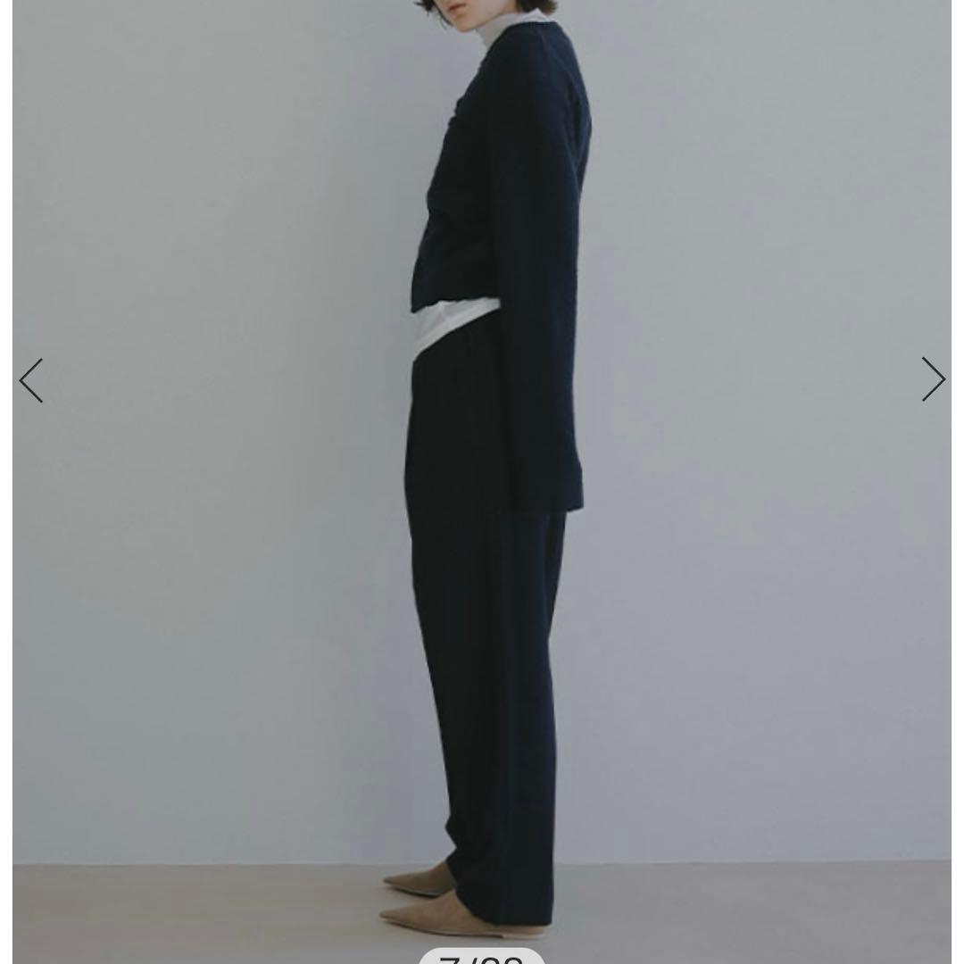 ETRE TOKYO 26SS サイドピンタックラインリラクシーパンツ ネイビー