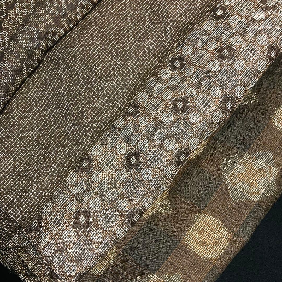 着物と帯オレンジ y235◾️アンティーク時代大島紬羽織13点◾️龍郷本場大島泥大島