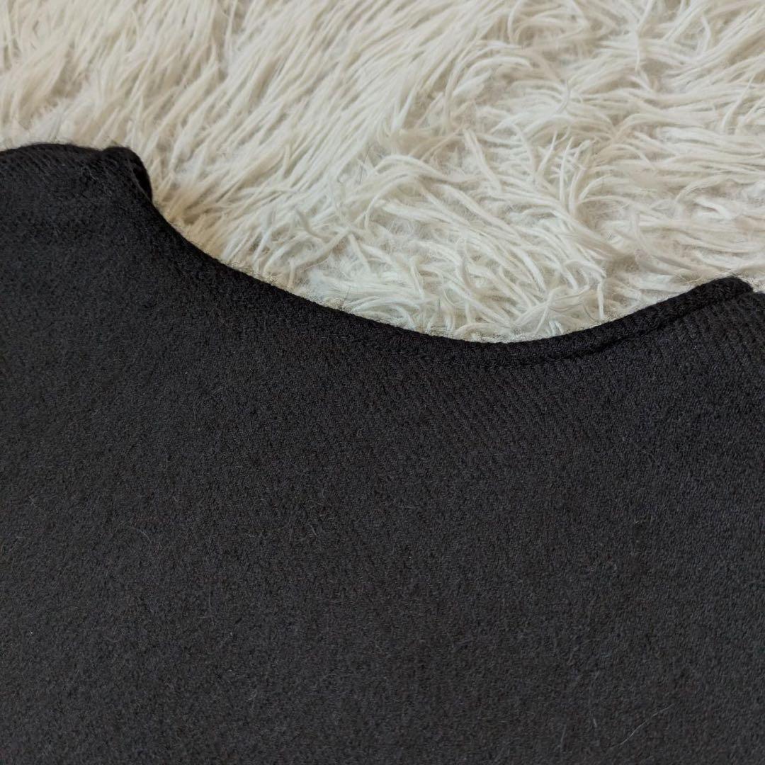 tamaki niime/タマキニイメ　アルパカfuwa-Tロング　ブラック