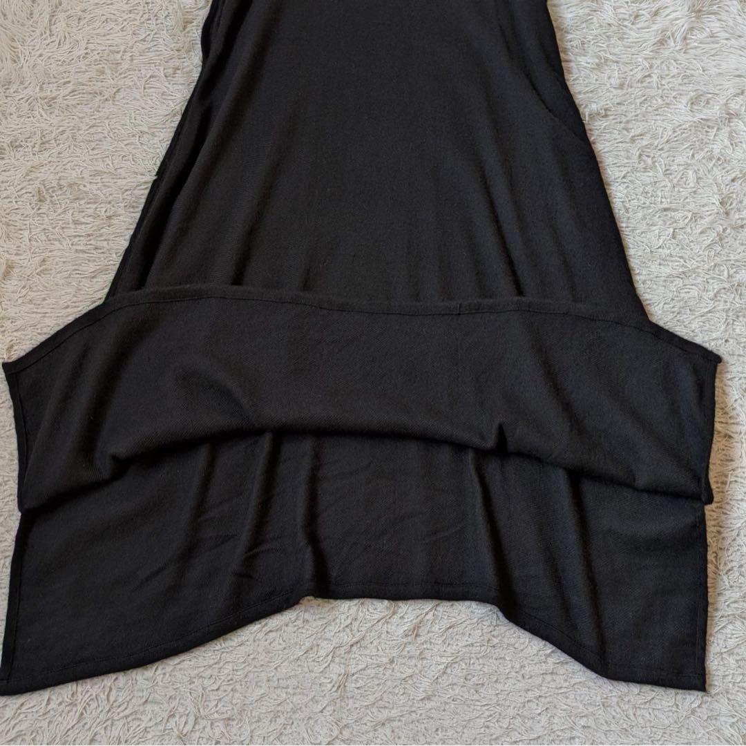 tamaki niime/タマキニイメ　アルパカfuwa-Tロング　ブラック