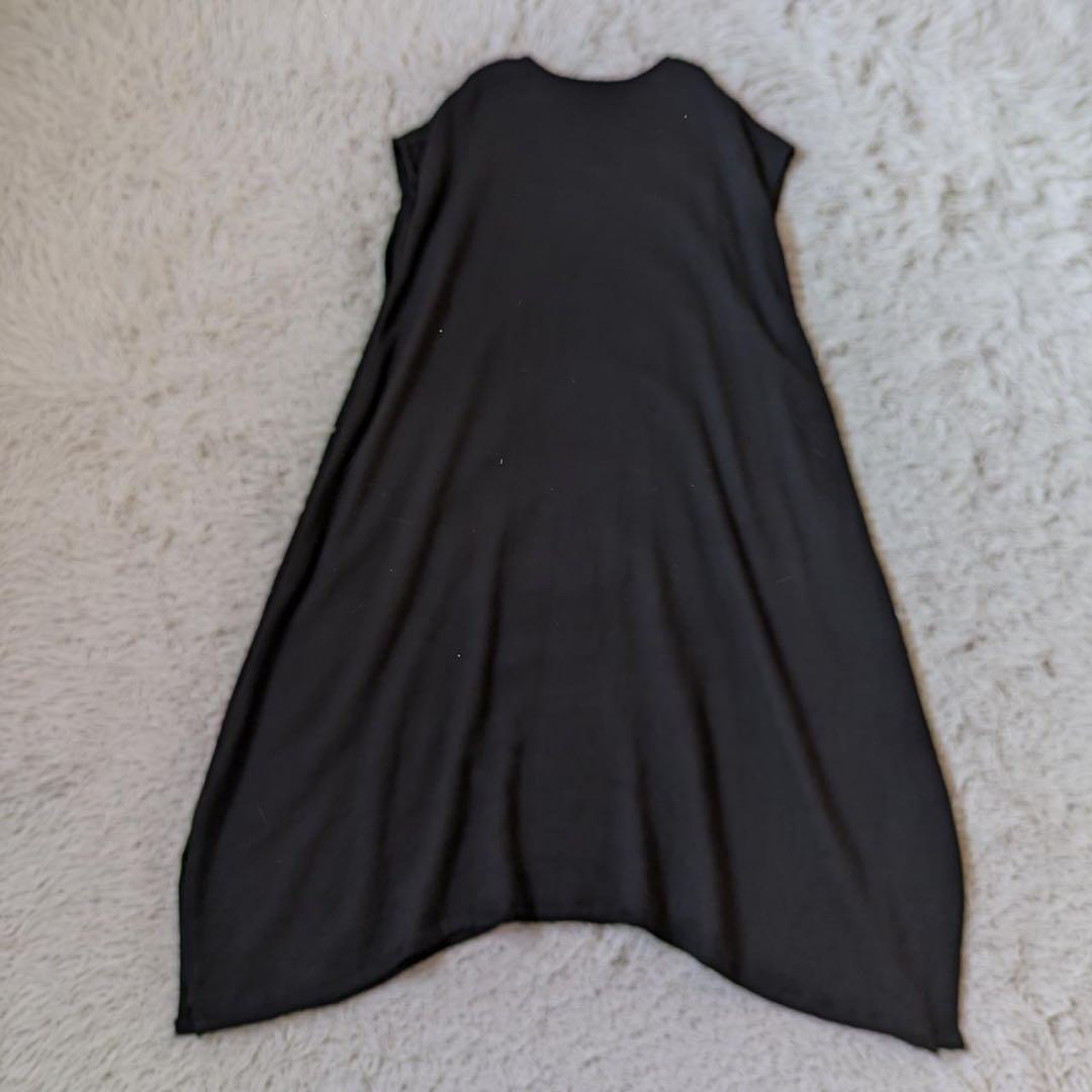 tamaki niime/タマキニイメ　アルパカfuwa-Tロング　ブラック