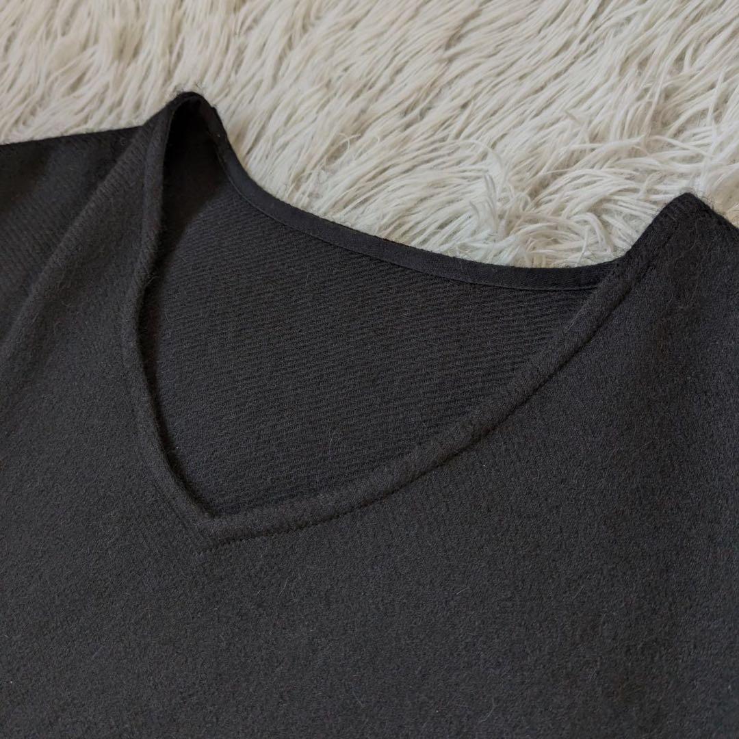 tamaki niime/タマキニイメ　アルパカfuwa-Tロング　ブラック