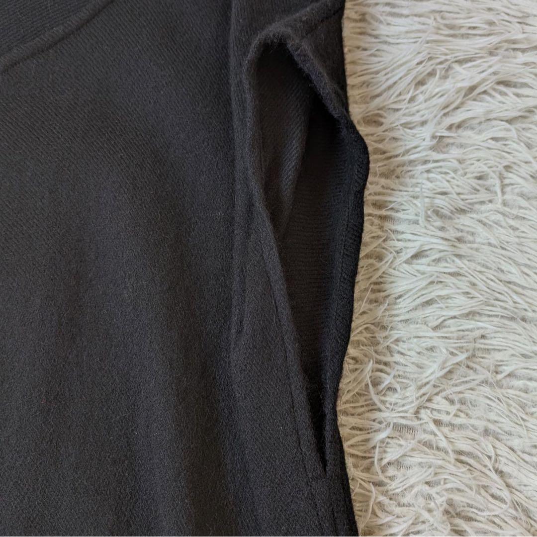 tamaki niime/タマキニイメ　アルパカfuwa-Tロング　ブラック