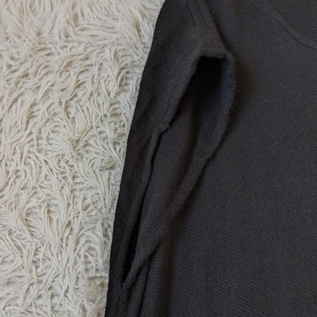 tamaki niime/タマキニイメ　アルパカfuwa-Tロング　ブラック