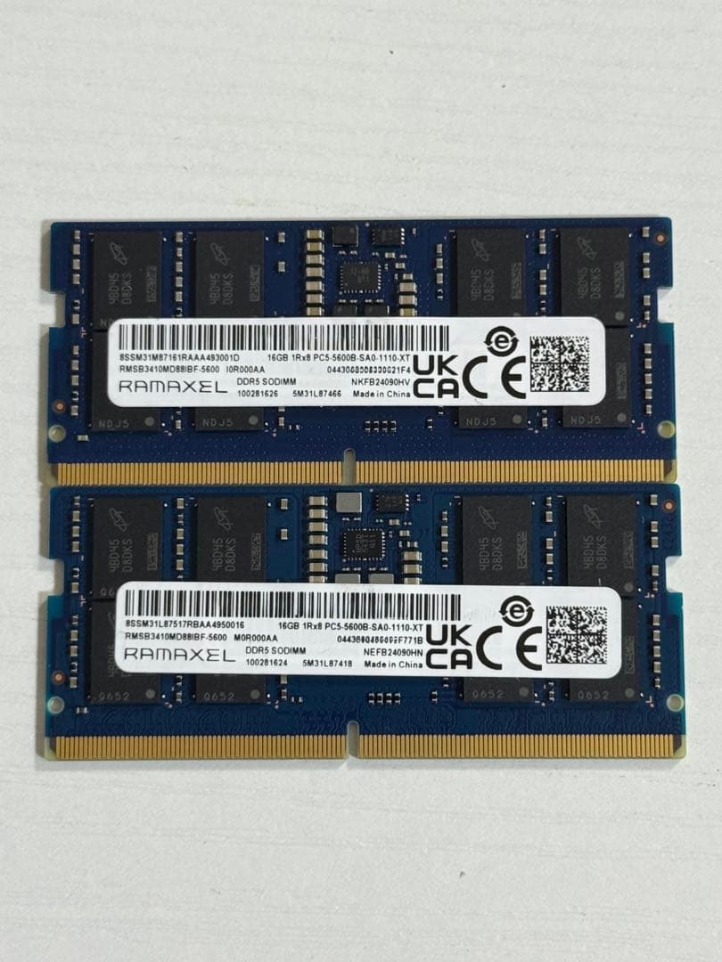 RAMAXEL DDR5 32GB 5600 SODIMM メモリー