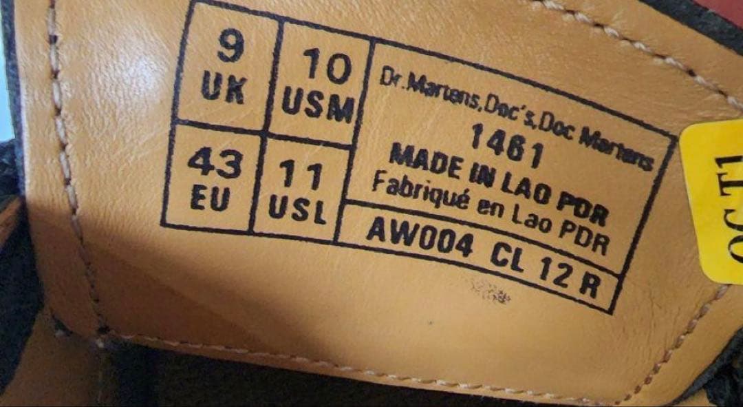 ドクターマーチン 1461 3ホールシューズ　28cm