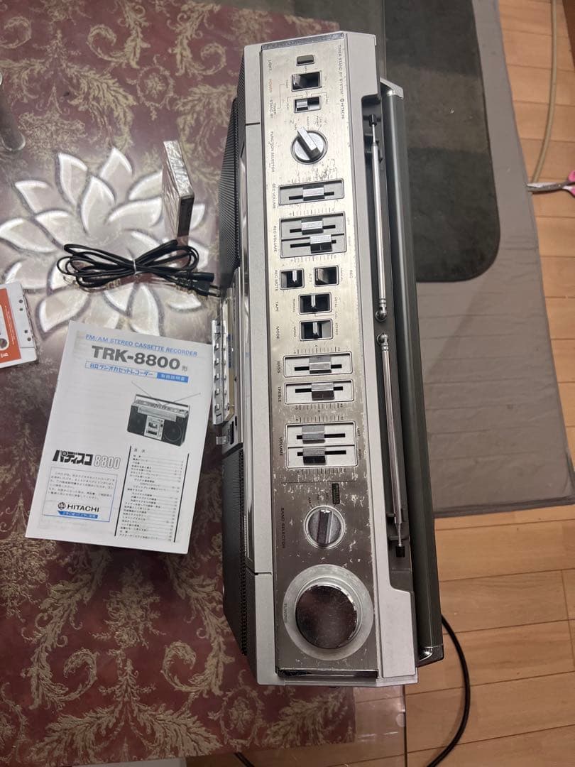 希少日立 TRK-8800RM パディスコラジカセ中古動作品メンテナンス済み美品