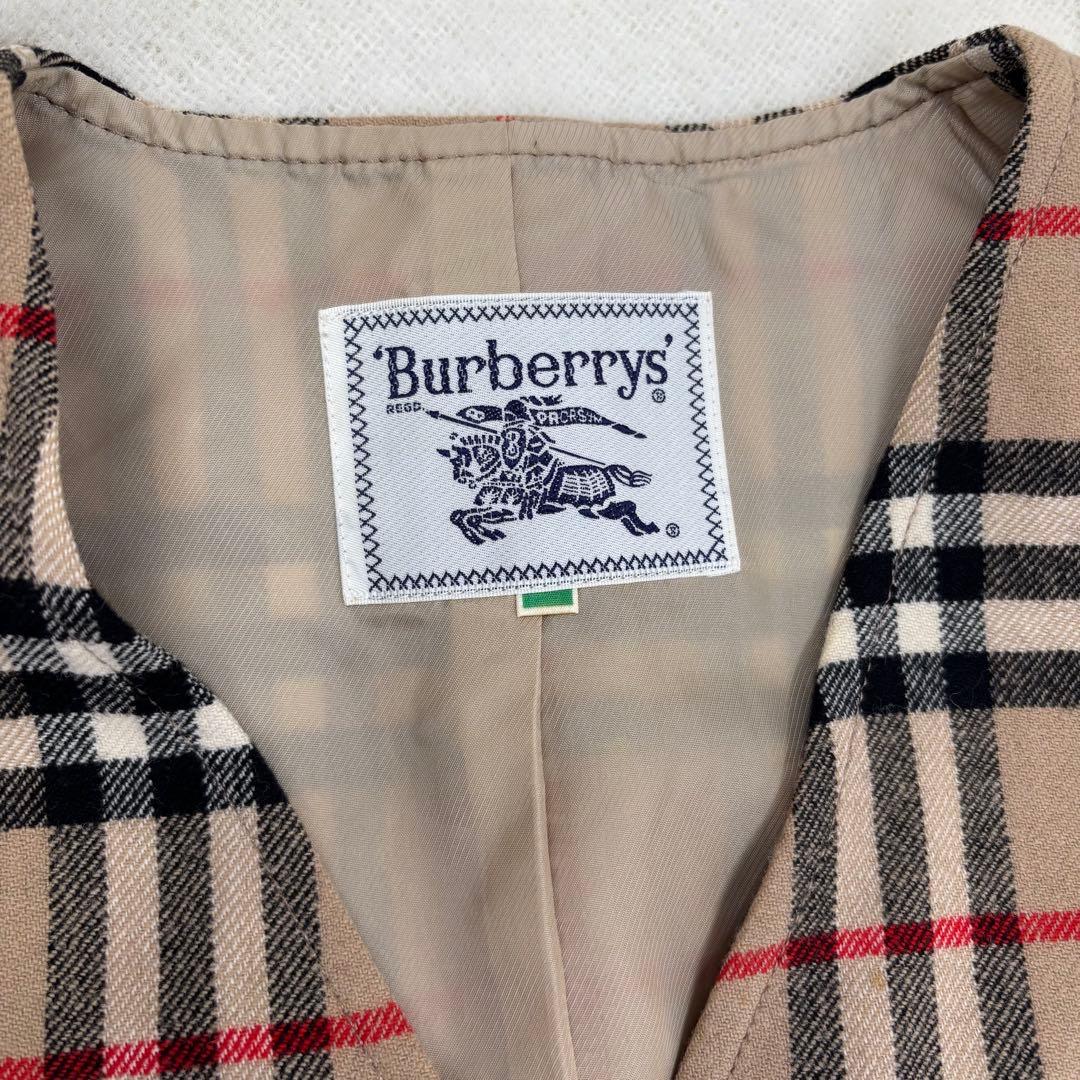 Burberrysバーバリー　ノバチェックベスト（ジレ）　ヴィンテージ　M