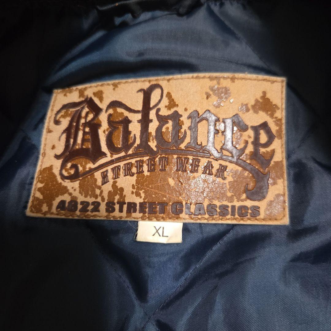 ​激レア BALANCE STREET WEAR スタジャン XL ネイビー