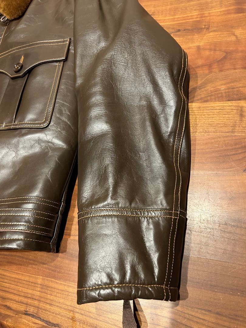 バズリクソンズ　B2 フライトジャケット ブラウン　ホースハイド　38