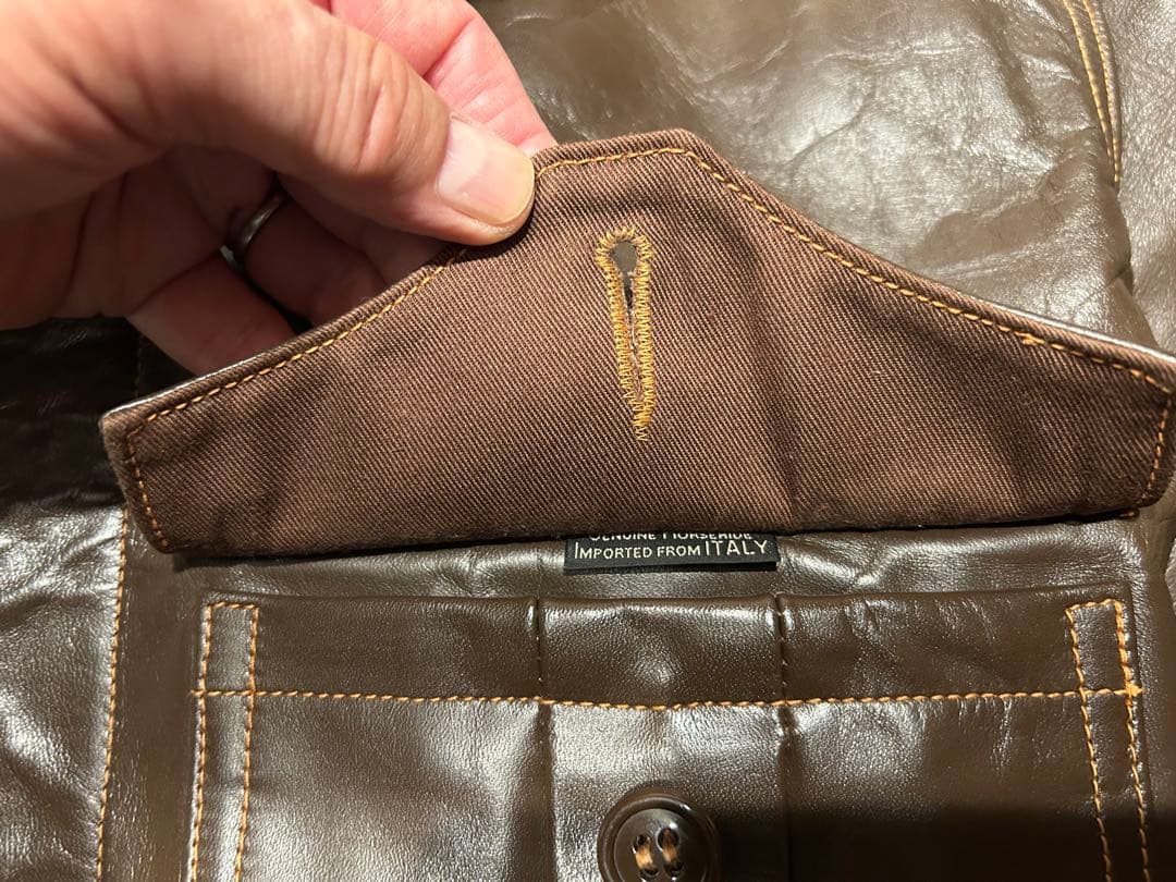 バズリクソンズ　B2 フライトジャケット ブラウン　ホースハイド　38