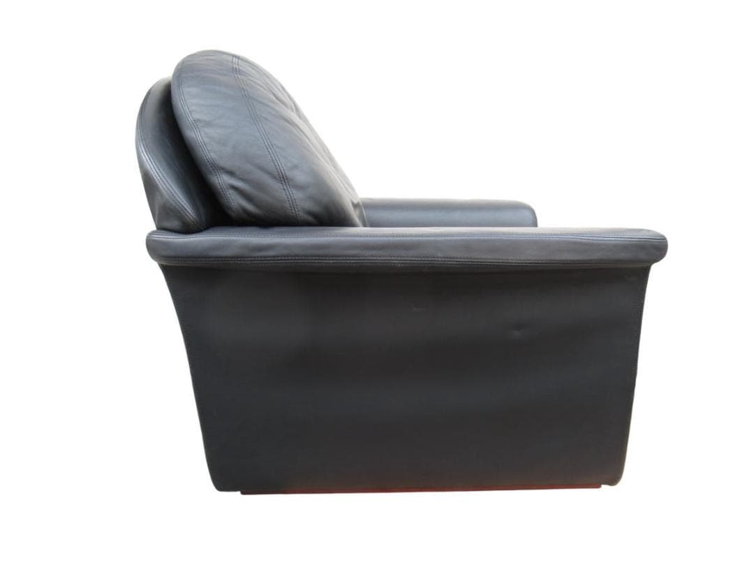 ■186■desede■1Pソファ■ラウンジソファ■ブラック■レザー■総革■