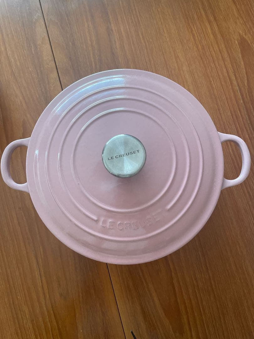 LE CREUSET シフォンピンク 両手鍋 24cm