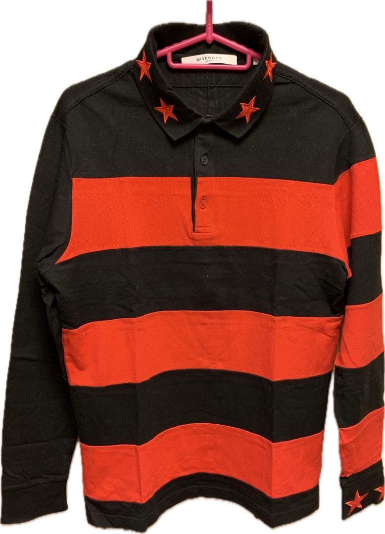 正規 Givenchy ジバンシィ ボーダー ポロシャツ