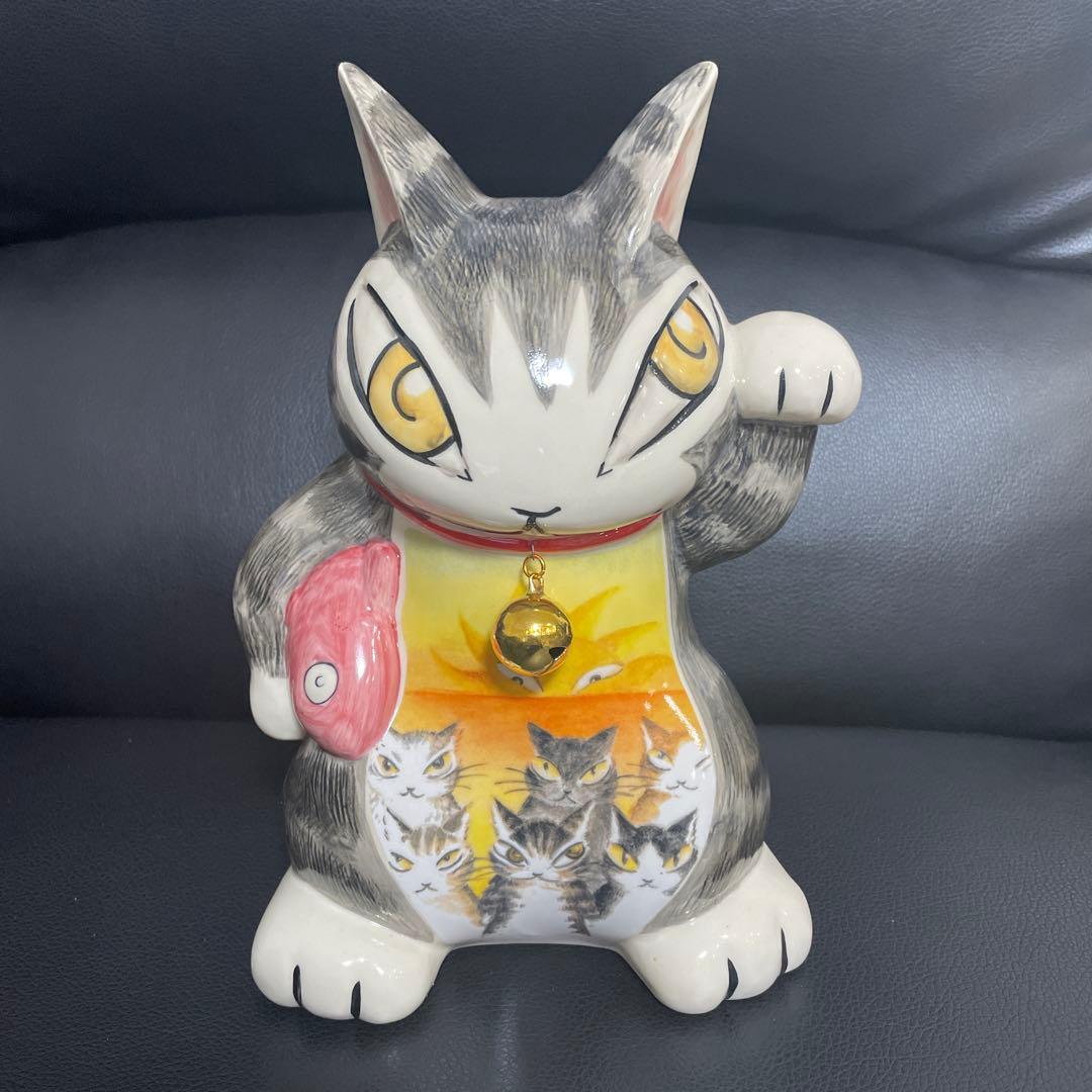 ゴ*キ様 【レア】福招きだやん　ダヤン　陶器　置物　招き猫　縁起物