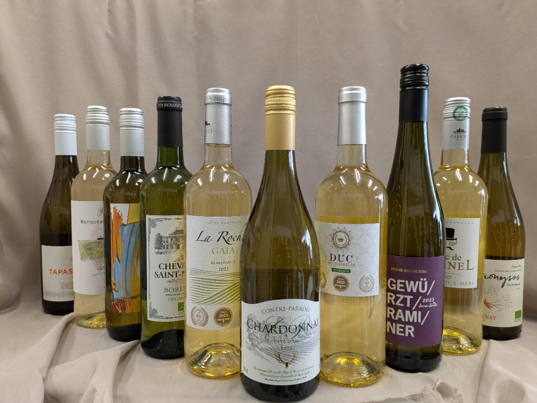 オーガニック、ボルドー金賞など 白 10本セット 750ml