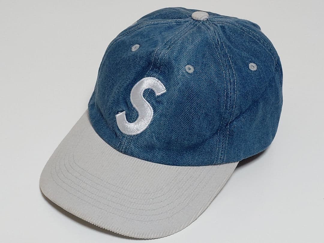 Supreme　2-Tone　S Logo　6-Panel　ウォッシュド デニム