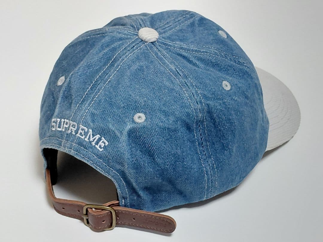 Supreme　2-Tone　S Logo　6-Panel　ウォッシュド デニム