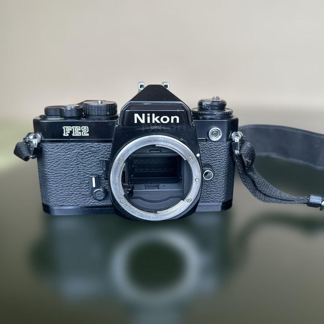 ジャンク　Nikon FE2 ブラック フィルム一眼レフカメラ