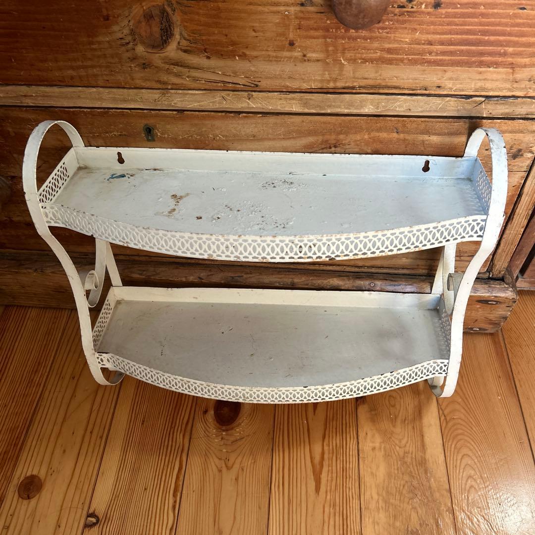 アンティーク　アイアンシェルフ