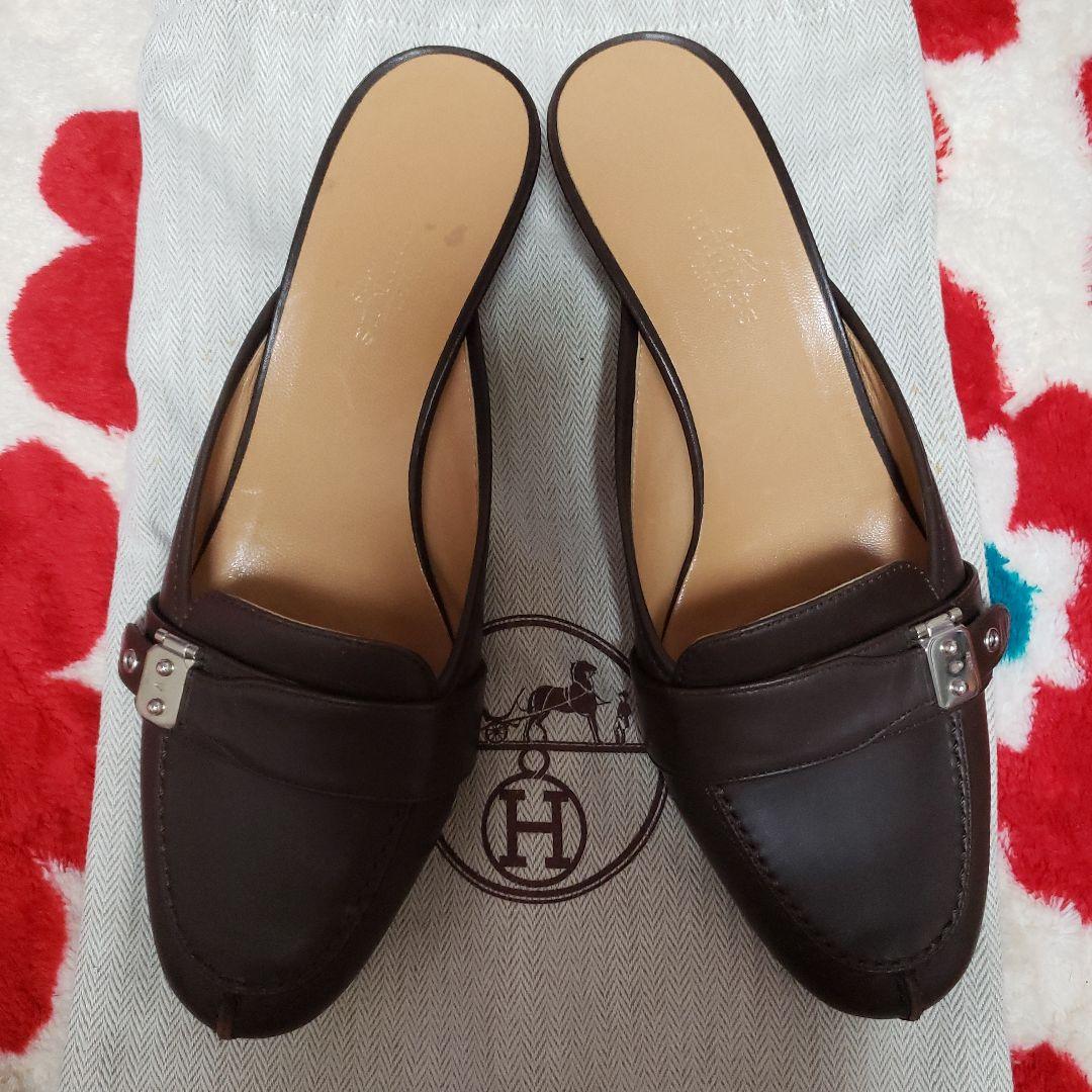 エルメス　HERMES　ミュール　パンプス　極美品保護シール付き♥️