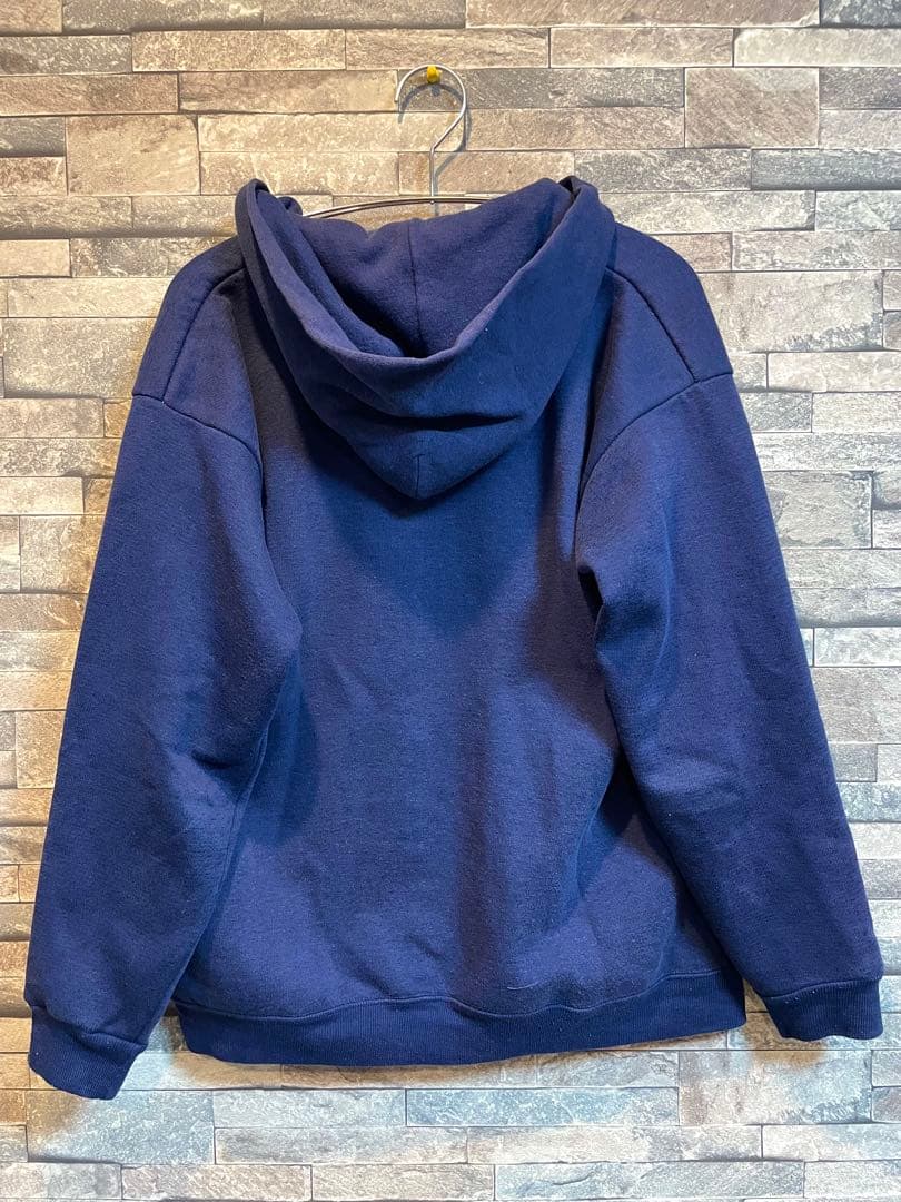 70s ジップパーカー　tultex アルミジップ　ナス紺　 vintage