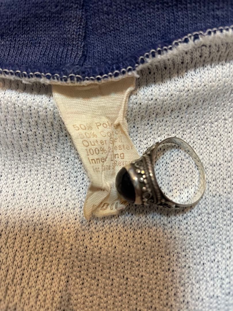 70s ジップパーカー　tultex アルミジップ　ナス紺　 vintage